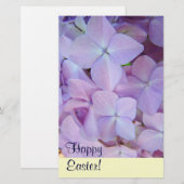 Prettig Pasen! Briefpapier met eigen Lavendel Bloe (Voorkant / Achterkant)