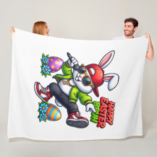 Prettig Pasen Broer Coole Konijn Zonnebril Streetw Fleece Deken