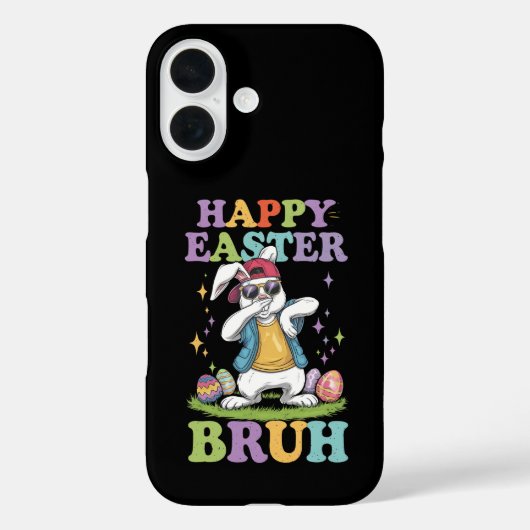 Prettig Pasen Broer Grappige Dabbing Konijn Konijn Case-Mate iPhone Case (Achterkant)