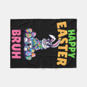 Prettig Pasen Bruh- Grappig Pasen Gen Alpha Jongen Fleece Deken (Voorkant (Horizontaal))
