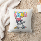 Prettig Pasen Bruh Konijn Dab Konijn Dans Jongens Kussen (Deken)