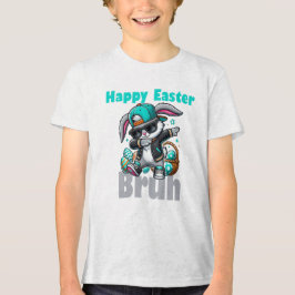 Prettig Pasen Bruh, Paashaas Dabbing  Tri-Blend Shirt