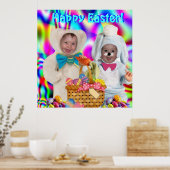 Prettig Pasen Buddies Poster (Keuken)