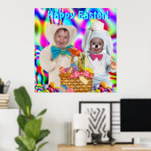 Prettig Pasen Buddies Poster (Thuiskantoor)