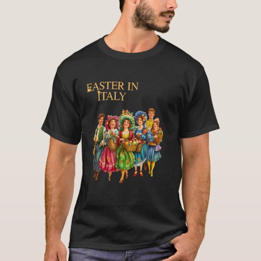 Prettig Pasen Buona Pasqua T-shirt (Voorkant)