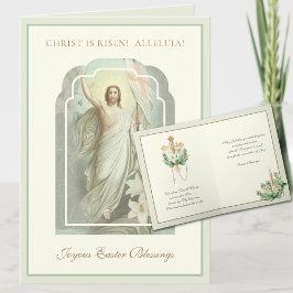 Prettig Pasen Christus is Opgewekt Gebed Feestdagen Kaart
