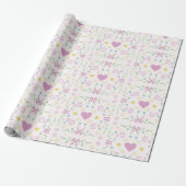 Prettig Pasen Cute Groet Cadeaupapier (Uitgerold)