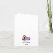 Prettig Pasen Dausshond Pasen Konijn kaart (Achterkant)