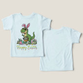 Prettig Pasen Dinosaur Kus Bunny Dino (Ontwerp Voorkant & Achterkant)