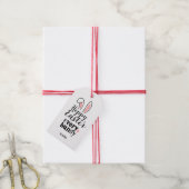 Prettig Pasen elke Konijn Aangepaste Naam Cadeaulabel (Met Touw)