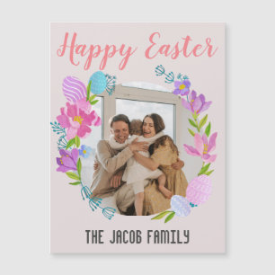 Prettig Pasen familie, paashaas familie één foto