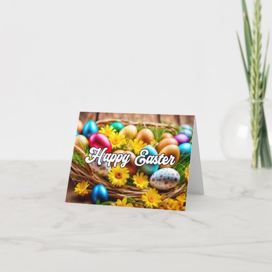 Prettig Pasen Feestdagen Kaart (Voorkant)