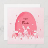 Prettig Pasen Feestdagenkaart (Voorkant / Achterkant)