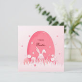 Prettig Pasen Feestdagenkaart (Staand voorkant)