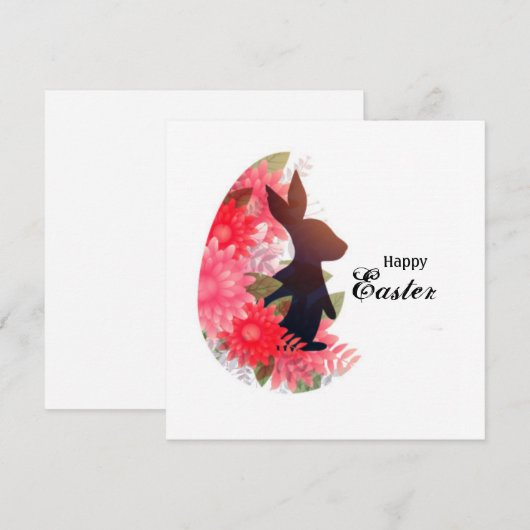 Prettig Pasen Feestdagenkaart (Voorkant / Achterkant)