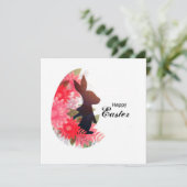 Prettig Pasen Feestdagenkaart (Staand voorkant)