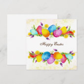 Prettig Pasen Feestdagenkaart (Voorkant / Achterkant)