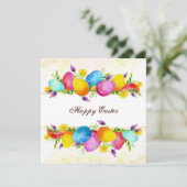 Prettig Pasen Feestdagenkaart (Staand voorkant)