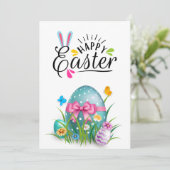 Prettig Pasen Feestdagenkaart (Staand voorkant)