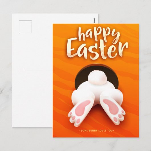 Prettig Pasen Feestdagenkaart (Voorkant / Achterkant)