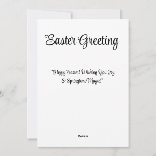  "Prettig Pasen! Feestdagenkaart (Achterkant)