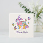 Prettig Pasen Feestdagenkaart (Staand voorkant)