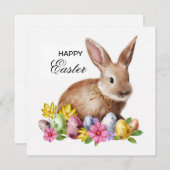 Prettig Pasen Feestdagenkaart (Voorkant / Achterkant)