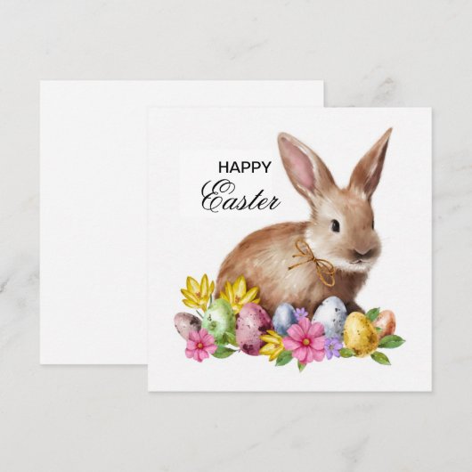 Prettig Pasen Feestdagenkaart (Voorkant / Achterkant)