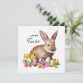 Prettig Pasen Feestdagenkaart (Staand voorkant)