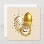 Prettig Pasen Feestdagenkaart (Voorkant / Achterkant)