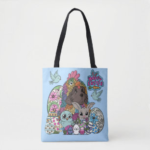 Prettig Pasen Fluffy & Veer Vrienden Tote Bag