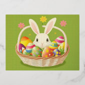 Prettig Pasen  Folie Feestdagen Briefkaart (Voorkant)