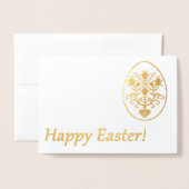 Prettig Pasen! Folie Kaarten (Voorkant met envelop)