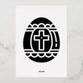 Prettig Pasen  Folie Uitnodiging (Achterkant)