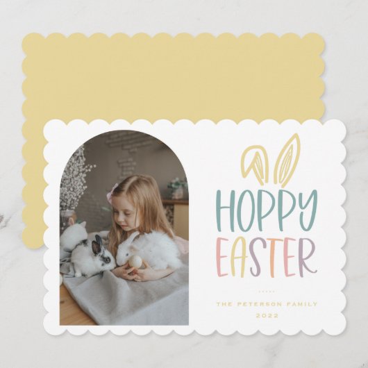 Prettig Pasen Foto Vakantiekaart Feestdagenkaart (Voorkant / Achterkant)