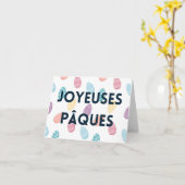 Prettig Pasen, Frans Pasen  Kaart (Gele Bloem)
