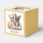 Prettig Pasen Franse Bulldoggen Bedankdoosjes (Achterkant)