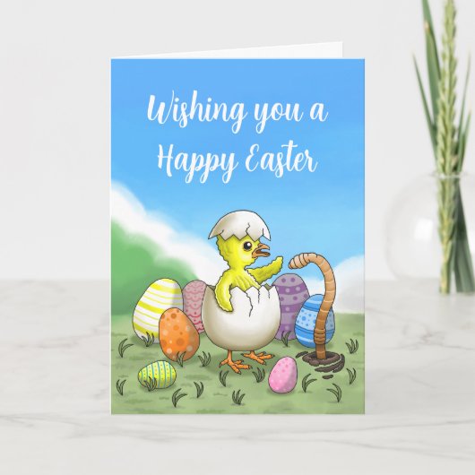 Prettig Pasen gewenst Feestdagen Kaart (Voorkant)