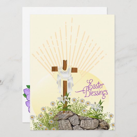 Prettig Pasen Gewenst Feestdagenkaart (Voorkant / Achterkant)