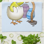 Prettig Pasen gewenst Theedoek (Gevouwen)