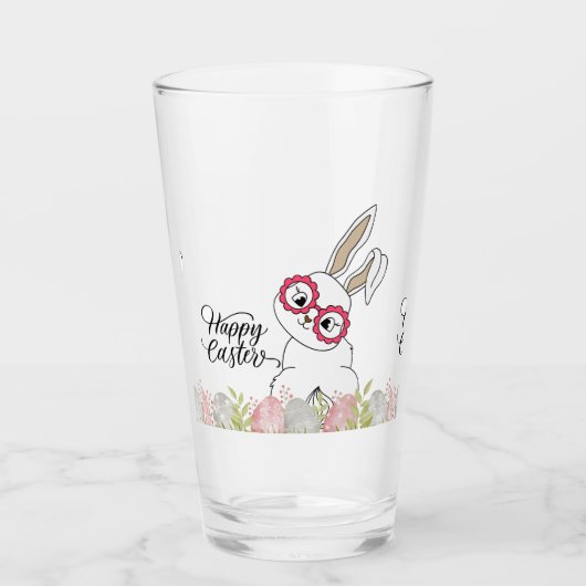 Prettig Pasen Glas (Voorkant)