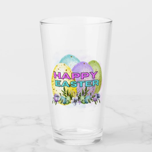 Prettig Pasen Glas (Voorkant)