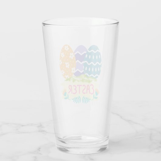 Prettig Pasen Glas (Achterkant)
