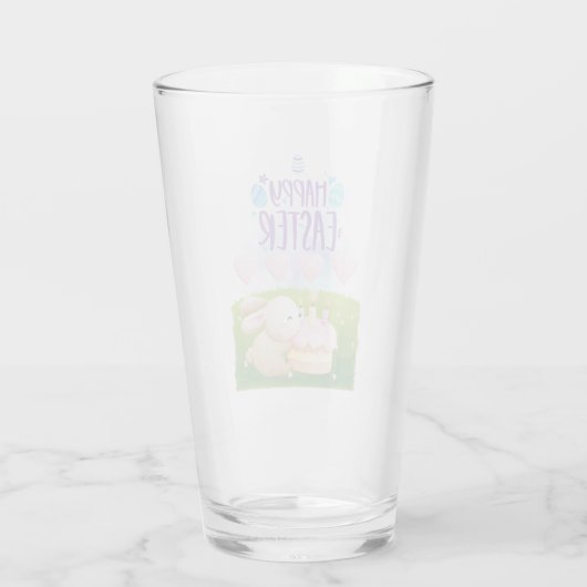 Prettig Pasen Glas (Achterkant)