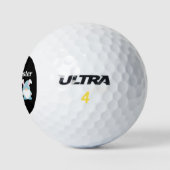 Prettig Pasen Grappige Konijnenoren Kabouter Golfballen (Logo)