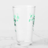 Prettig Pasen groene eieren pastel naam datum eenv Glas (Links)