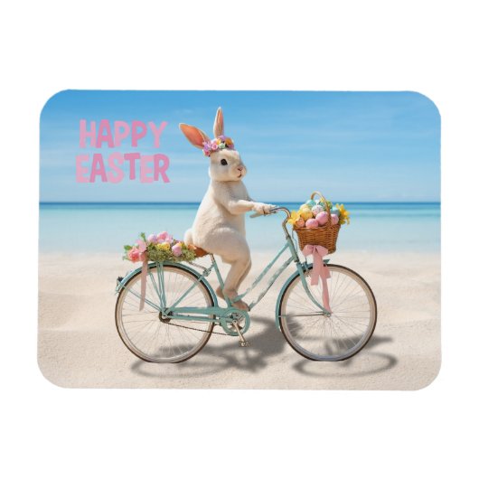 Prettig Pasen Hilton Head Island Fiets op het Stra Magneet (Horizontaal)