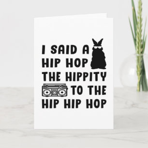 Prettig Pasen Hip Hop Konijn Kerst Geschenk Idee Kaart