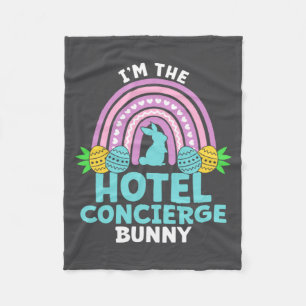 Prettig Pasen, ik ben het hotelconciërge konijn Fleece Deken