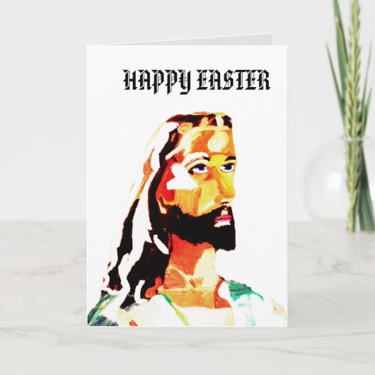 PRETTIG PASEN, JESUS kaart (Voorkant)